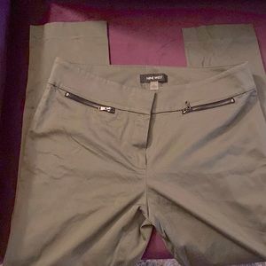 Nine West olive work pants size 6
